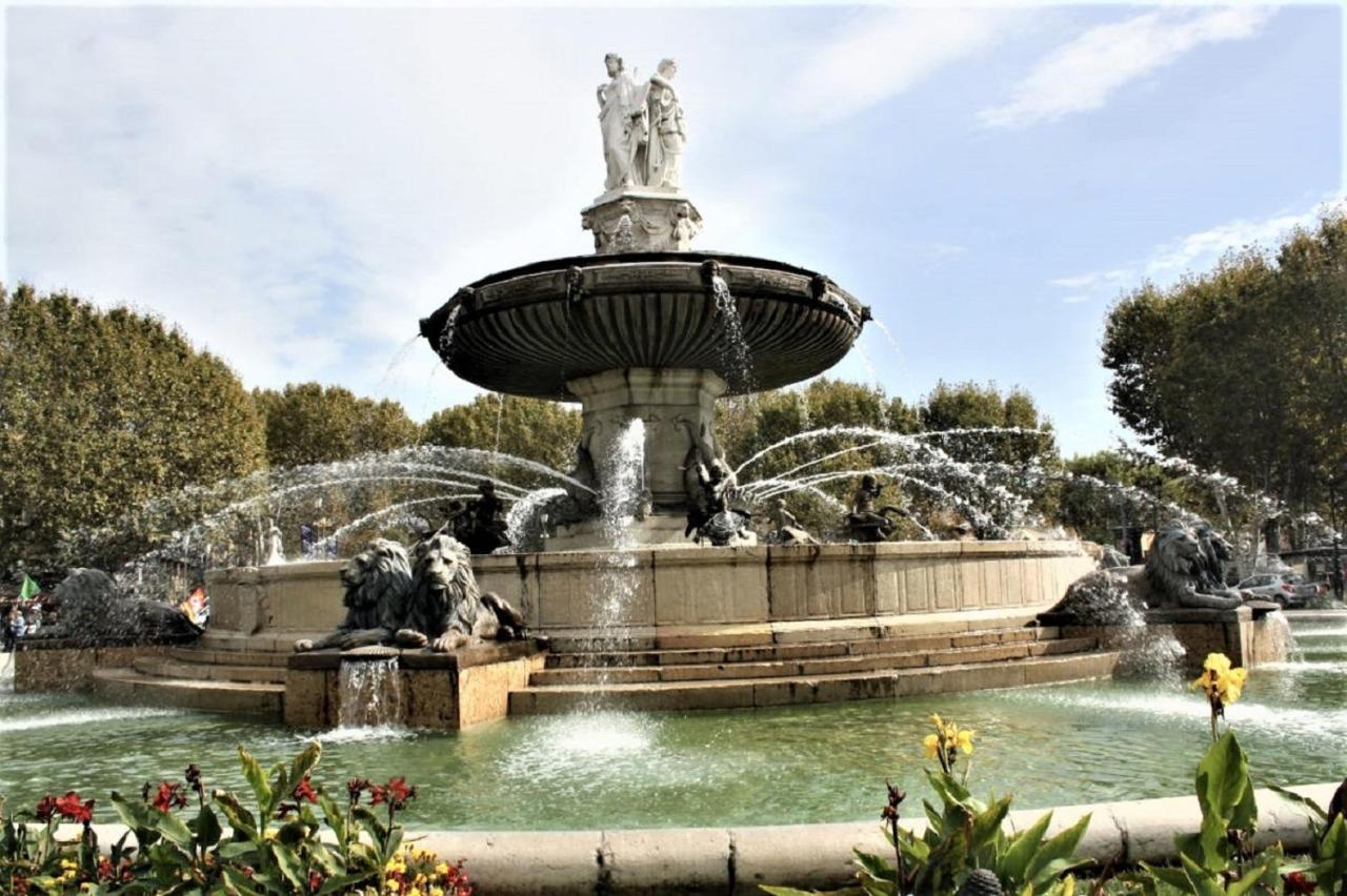 Blue Fountain Luxueux Studio Aix Centre Historique -Wifi-Smart Tv- Aix-en-Provence Buitenkant foto