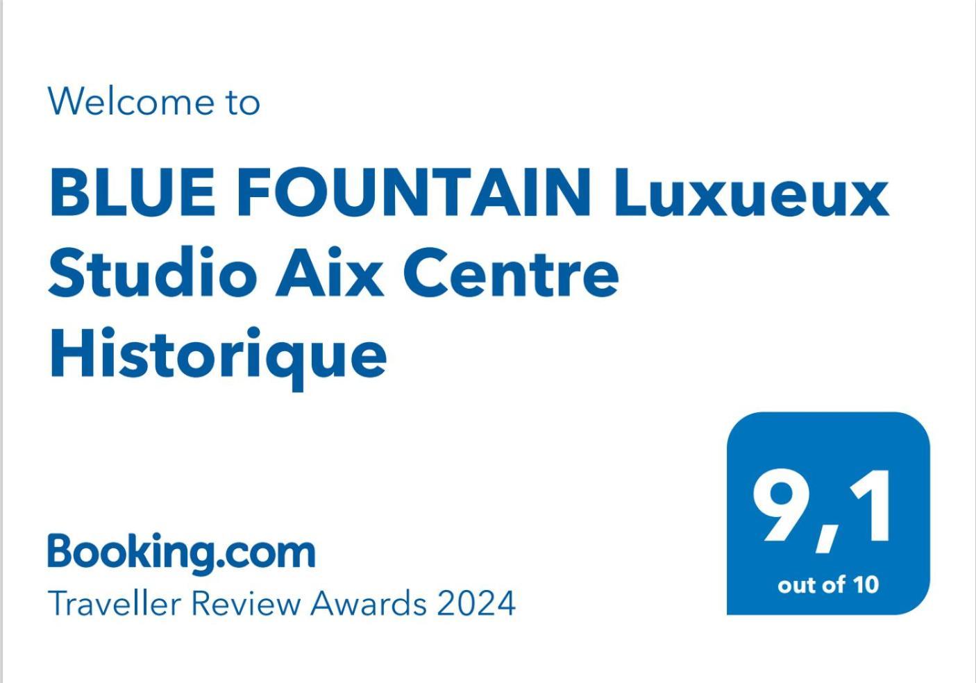 Blue Fountain Luxueux Studio Aix Centre Historique -Wifi-Smart Tv- Aix-en-Provence Buitenkant foto
